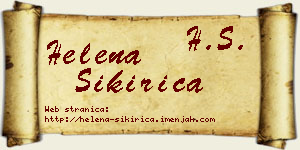Helena Sikirica vizit kartica